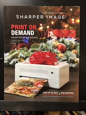 Hobby Catalogs: Sharper Image, 2023 Holiday Catalog