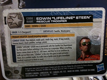 G.I. Joe: 30 for 30 - Edwin 'Lifeline' Steen: Rescue Trooper
