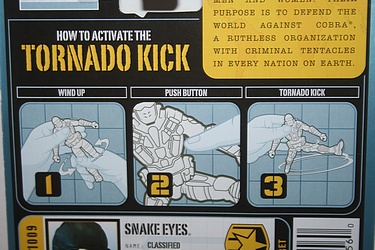 G.I. Joe - Pursuit of Cobra: Tornado Kick Snake Eyes