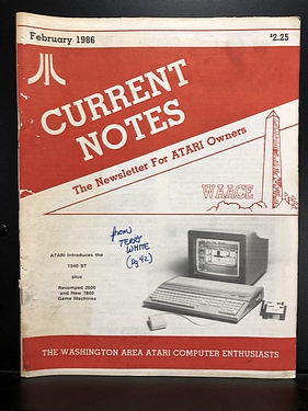 Atari - Current Notes Newsletter Archive