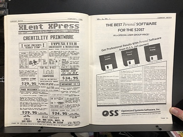 Atari - Current Notes - February, 1986