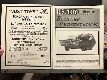 U.S. Toy Collector Magazine - April, 1992