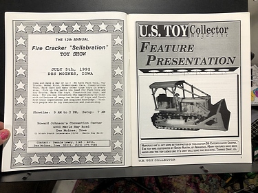 U.S. Toy Collector Magazine - July, 1992