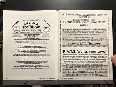 U.S. Toy Collector Magazine - September, 1992