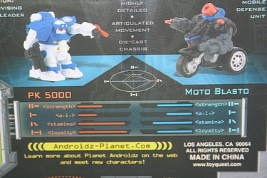 ToyQuest - Androidz: PK 5000 & Moto Blasto