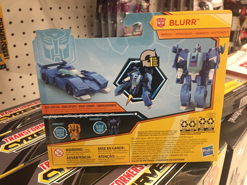 transformers cyberverse blurr toy