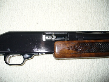 shotgun, action partially open