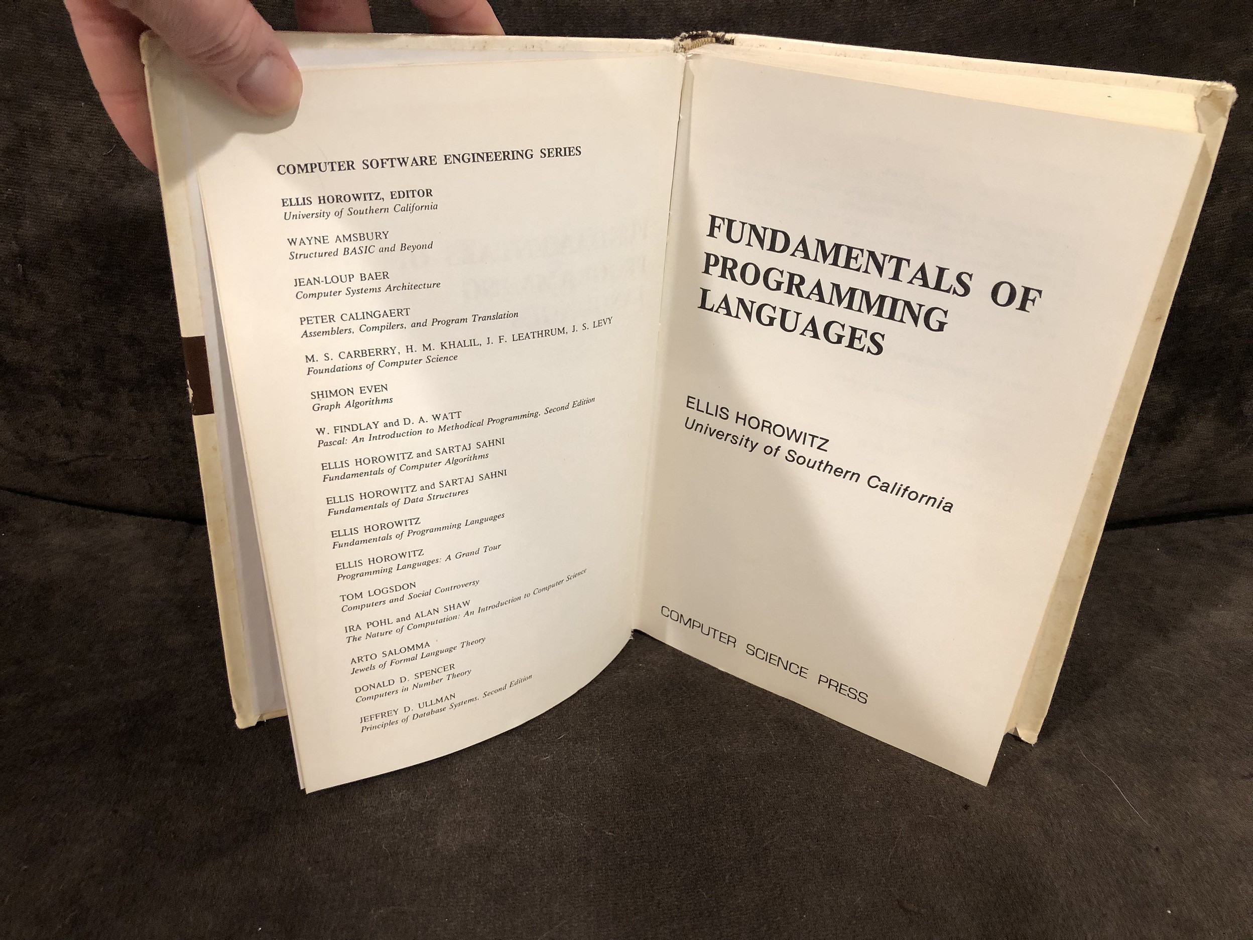 Fundamentals of Programming Languages, by Ellis Horowitz - Parry Game ...