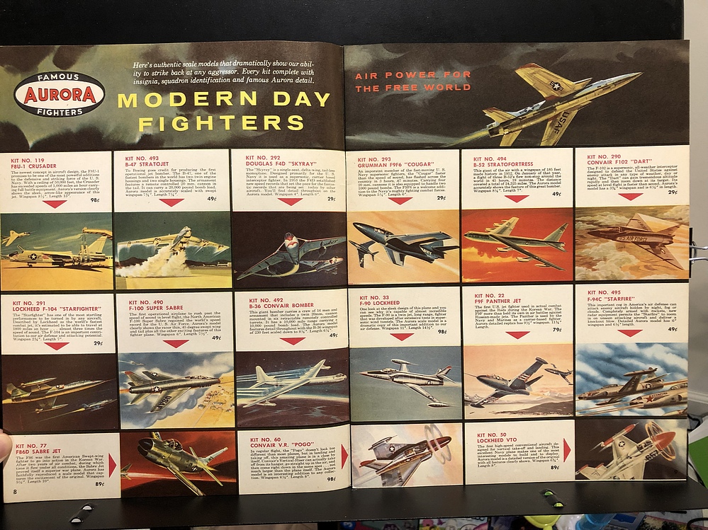 1959-60 Aurora Plastics Corp., Collector's Catalog - Parry Game Preserve