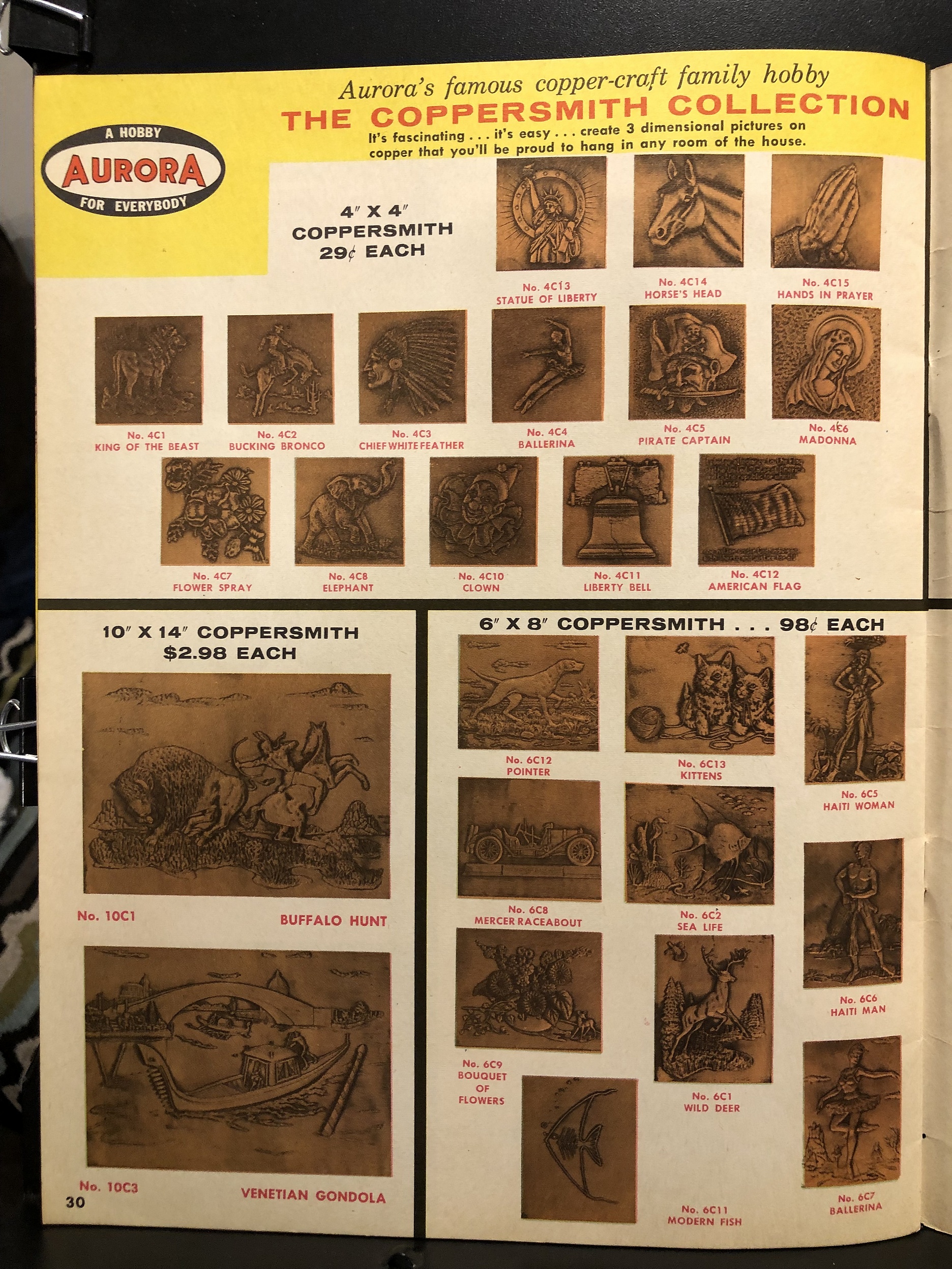 195960 Aurora Plastics Corp., Collector's Catalog Parry Game Preserve