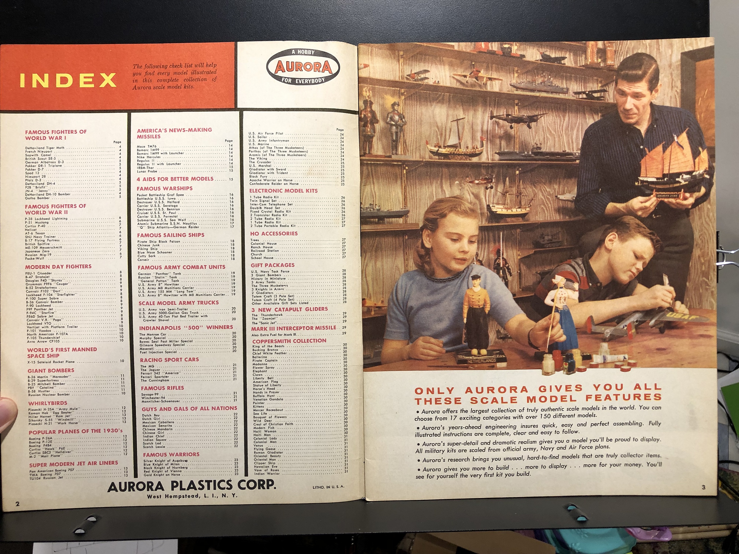 195960 Aurora Plastics Corp., Collector's Catalog Parry Game Preserve