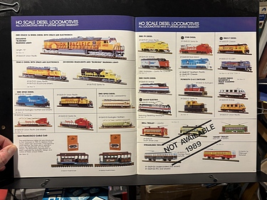 Toy Catalogs: 1989 Bachmann, Toy Fair Catalog