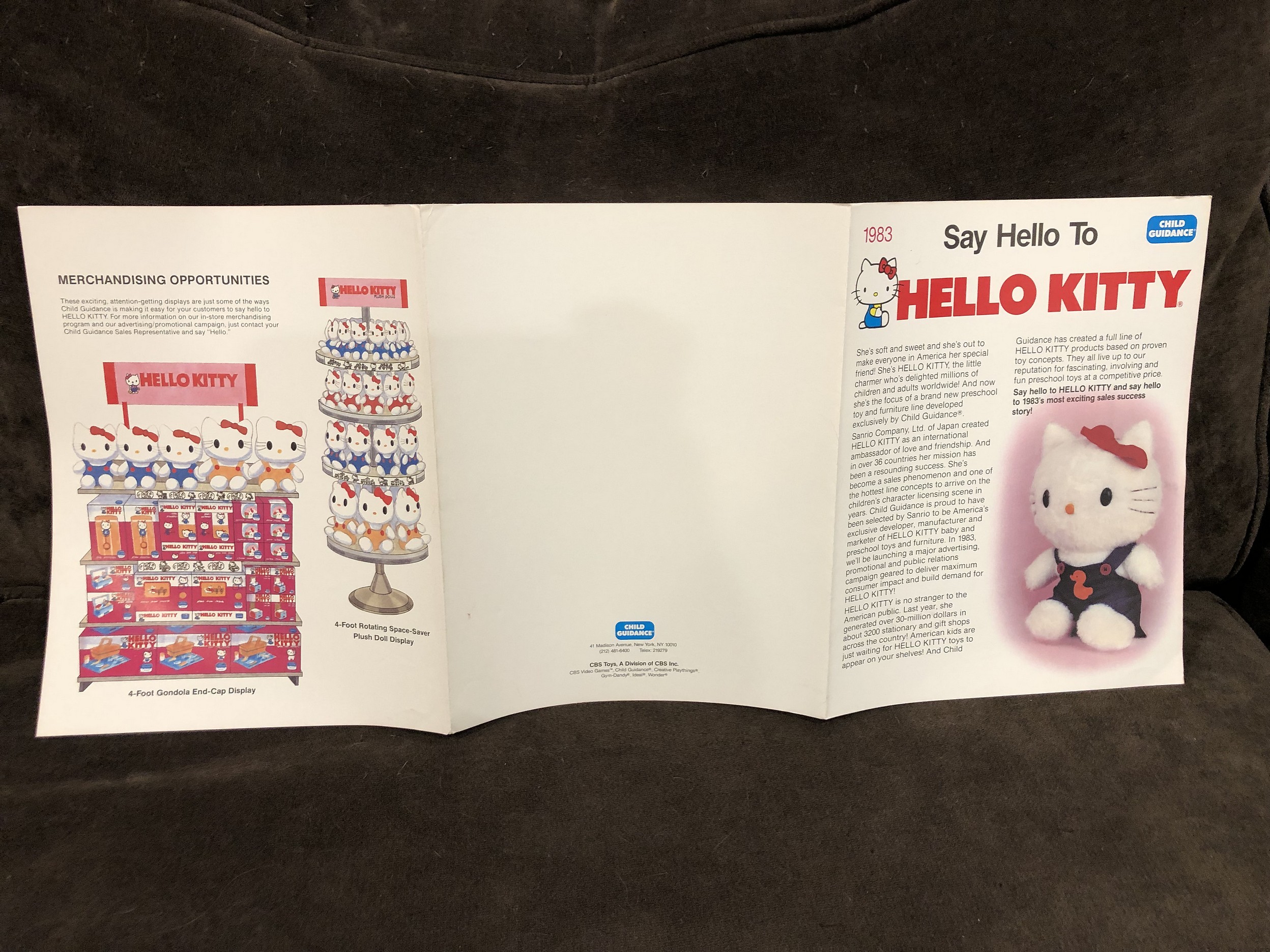 1983 Child Guidance Hello Kitty, Toy Fair Catalog Parry Game Preserve