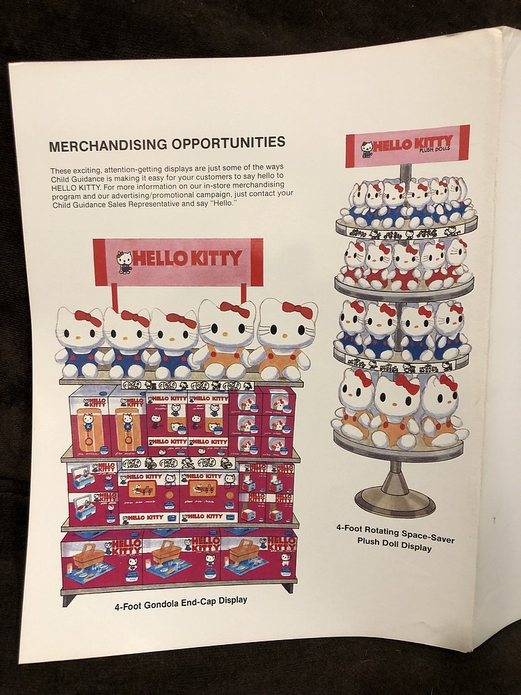 1983 Child Guidance Hello Kitty, Toy Fair Catalog Parry Game Preserve