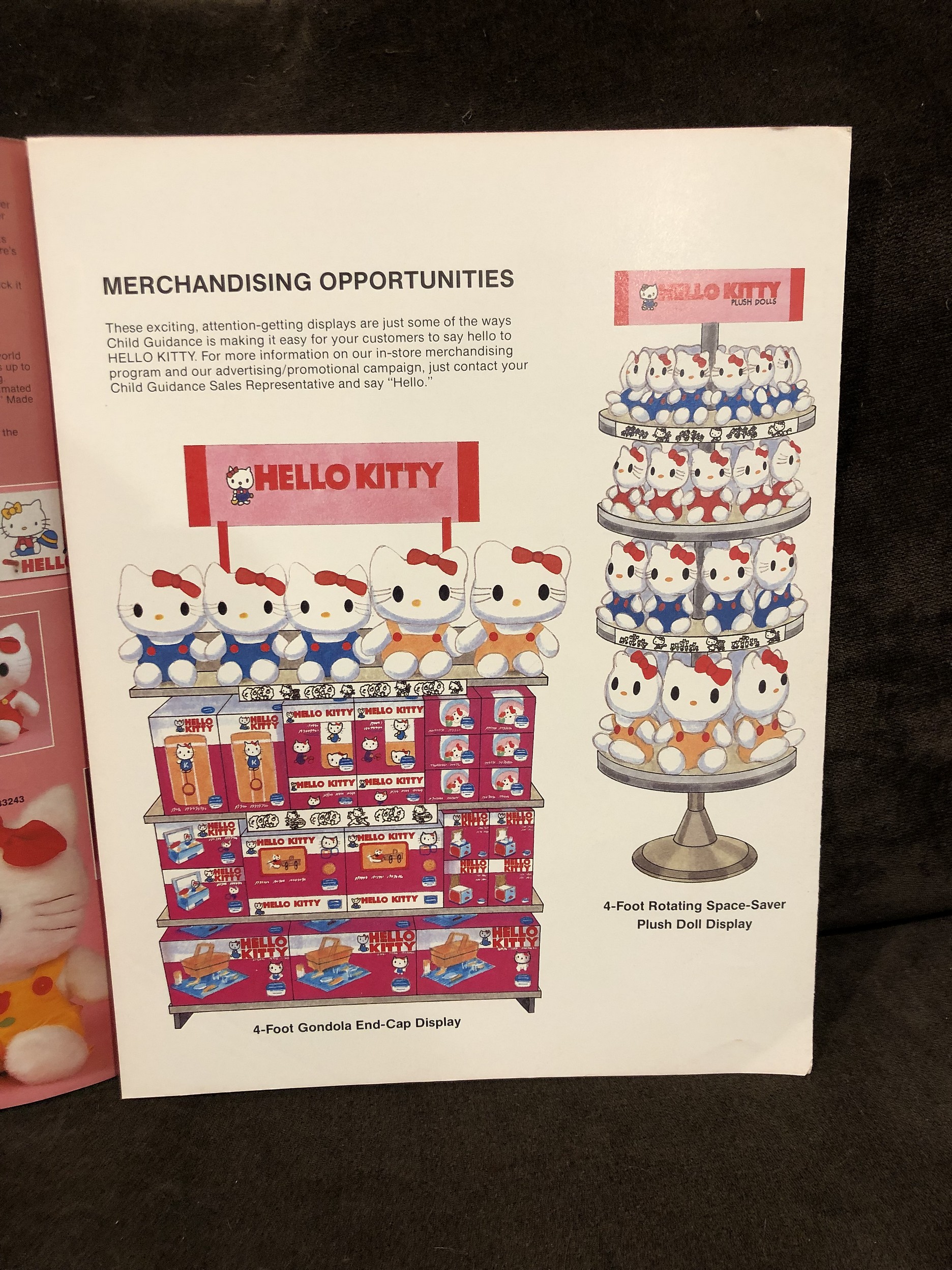 1983 Child Guidance Hello Kitty, Toy Fair Catalog Parry Game Preserve