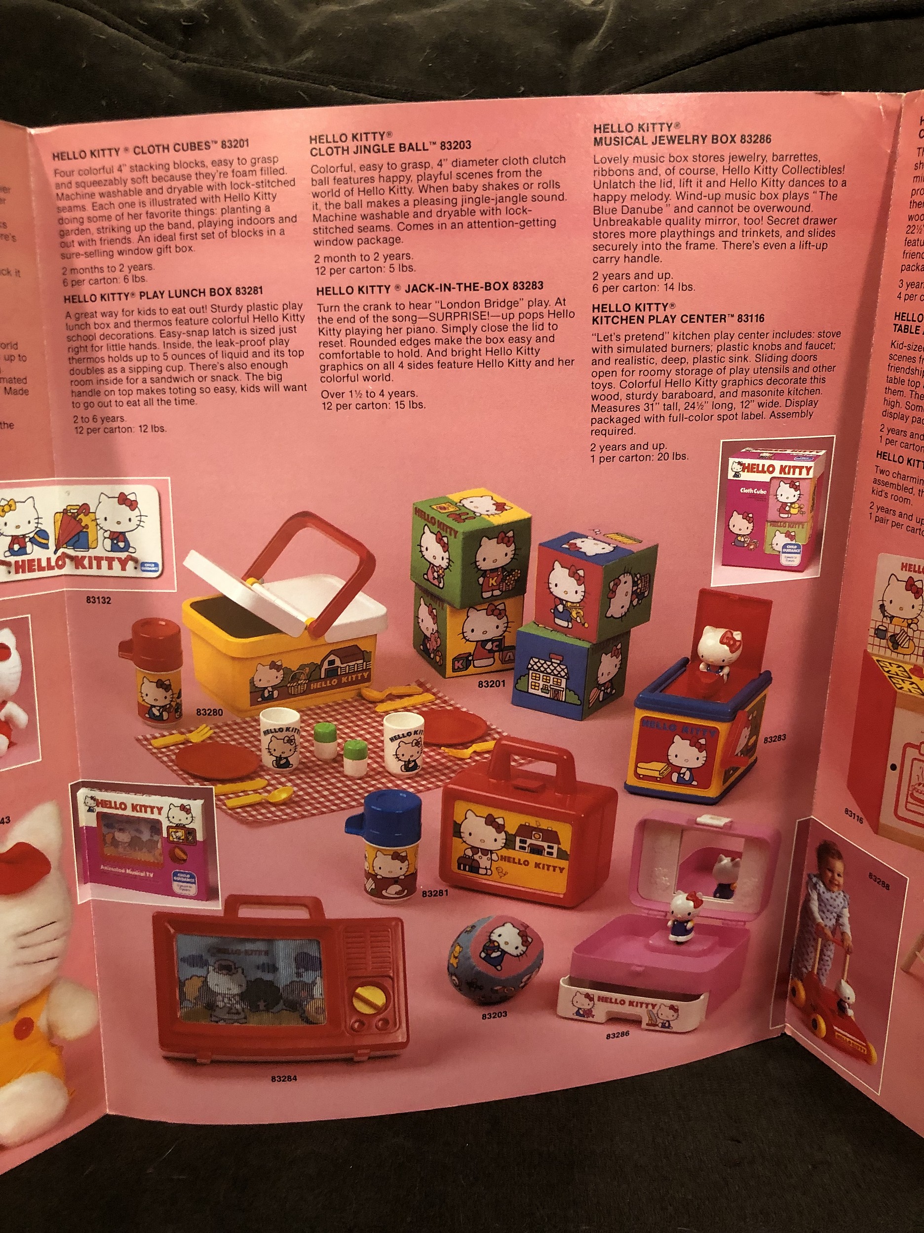 1983 Child Guidance Hello Kitty, Toy Fair Catalog Parry Game Preserve