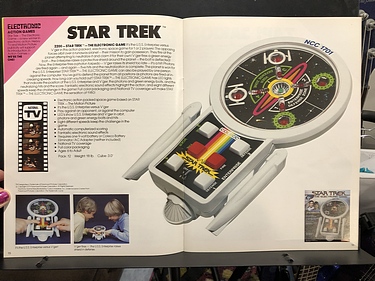 Coleco 1980 Catalog - Star Trek Electronic Action Game!