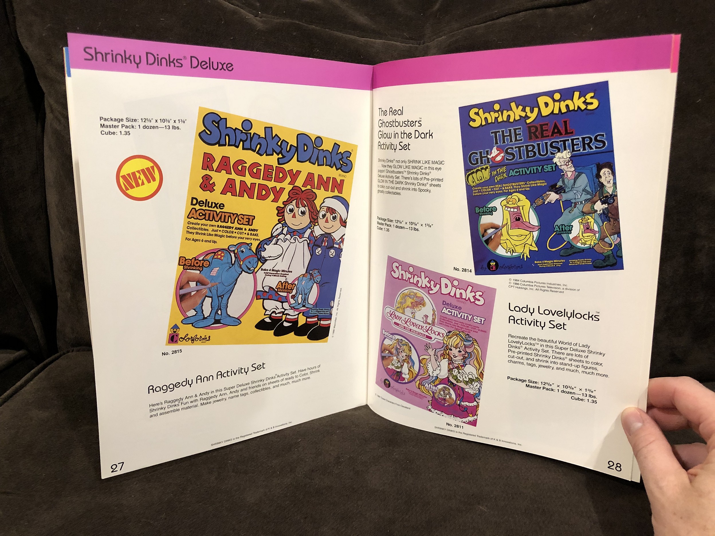 Ghostbusters Colorforms 1988 Colorforms, Toy Fair Catalog - Parry Game Preserve