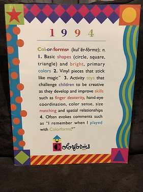 Toy Catalogs: 1994 Colorforms, Toy Fair Catalog
