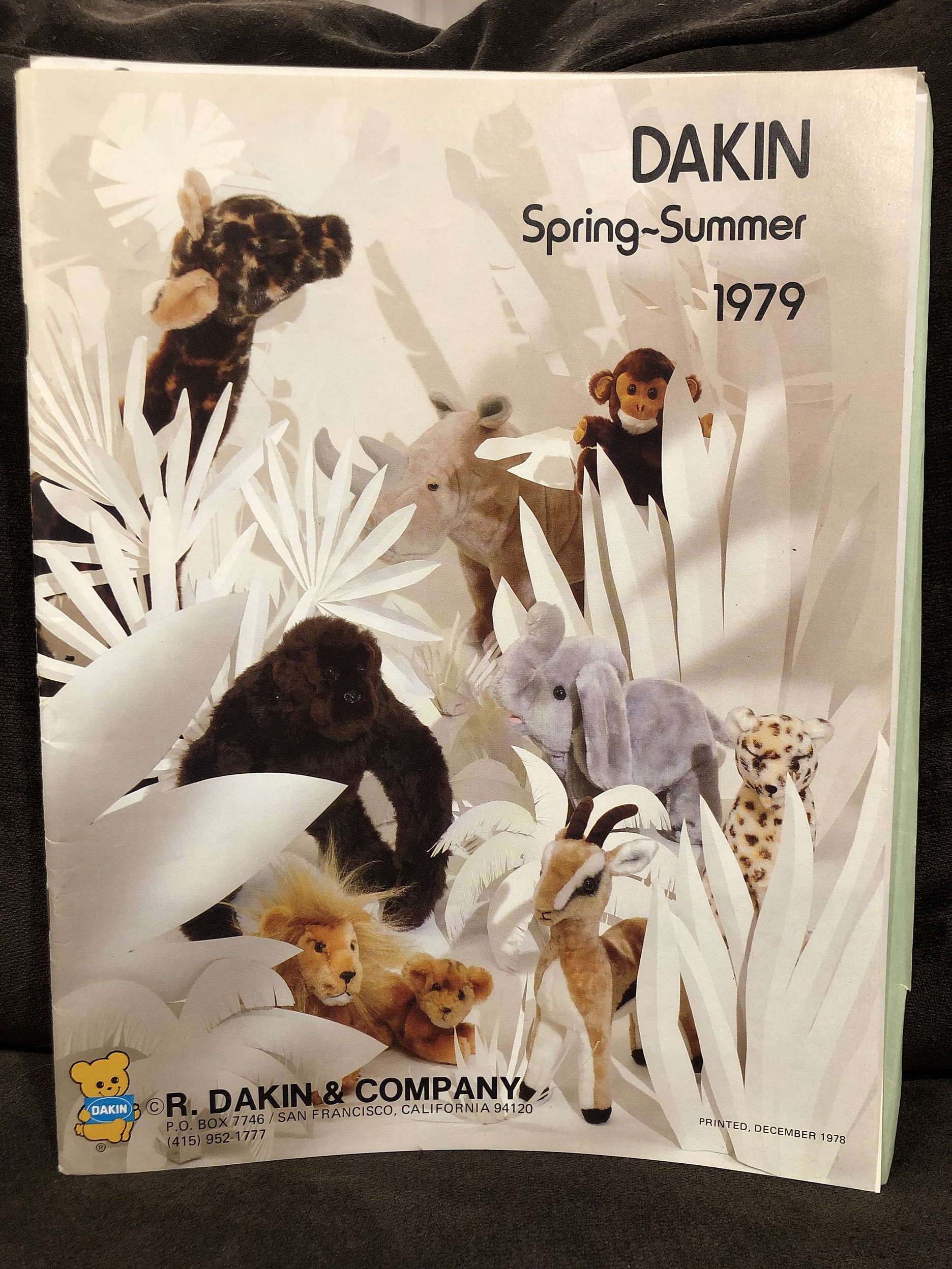 1979 Dakin Spring Catalog Parry Game Preserve
