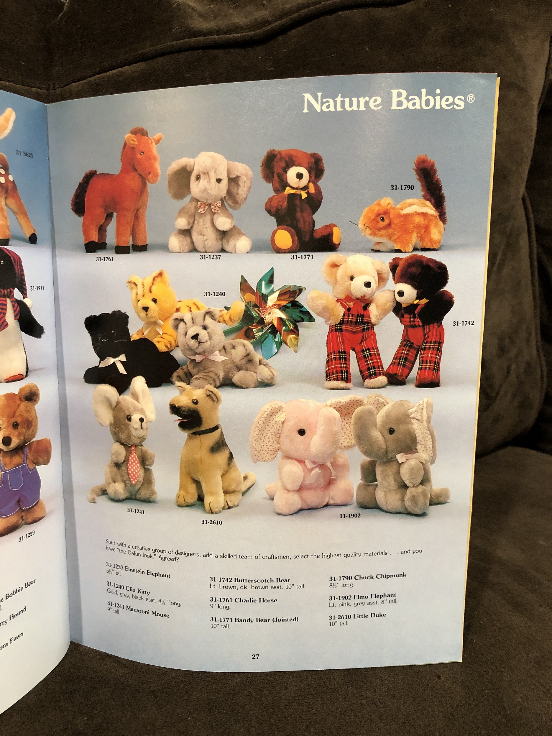 1981 Dakin Spring Catalog Parry Game Preserve