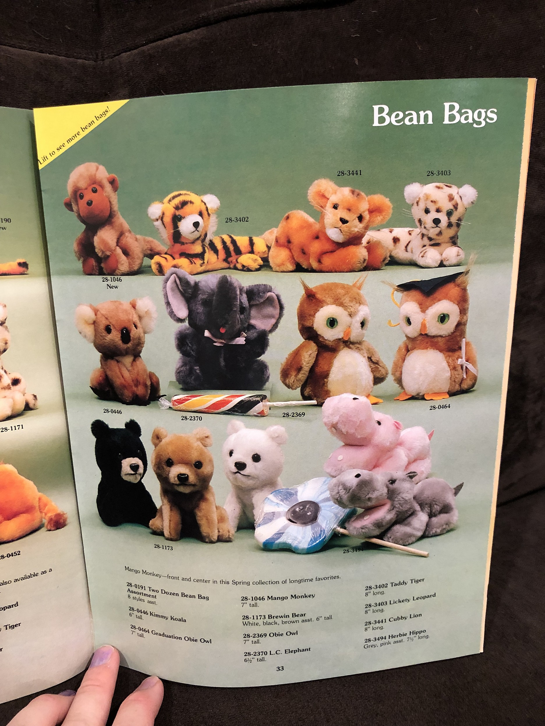 1981 Dakin Spring Catalog Parry Game Preserve