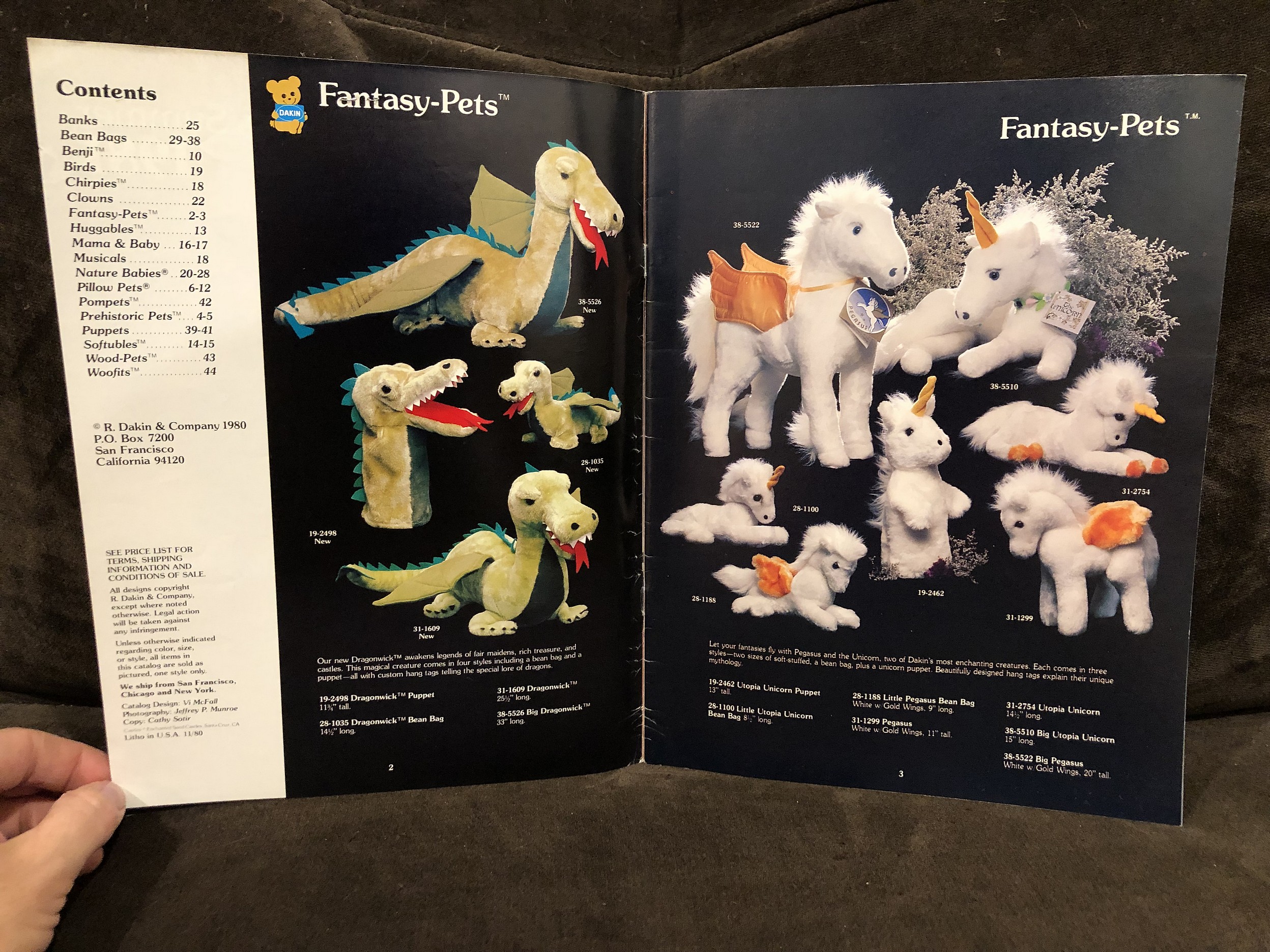 1981 Dakin Spring Catalog Parry Game Preserve