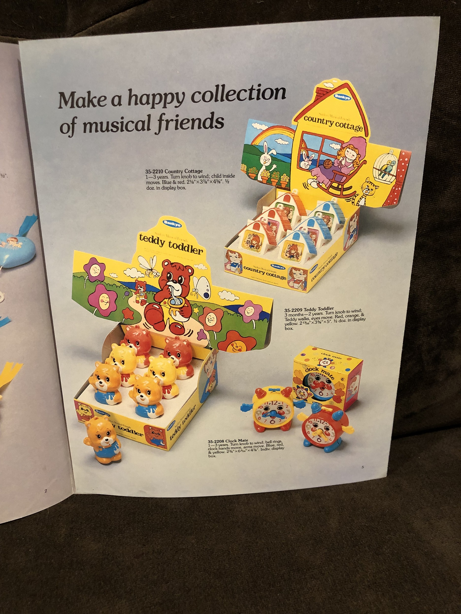 1981 Sankyo Musical Toys Catalog Parry Game Preserve