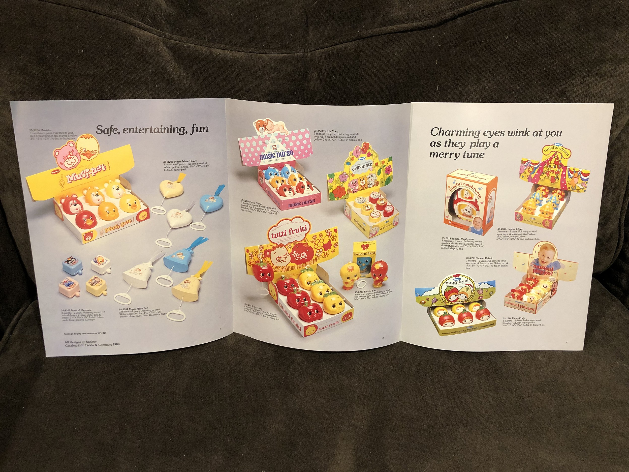 1981 Sankyo Musical Toys Catalog Parry Game Preserve