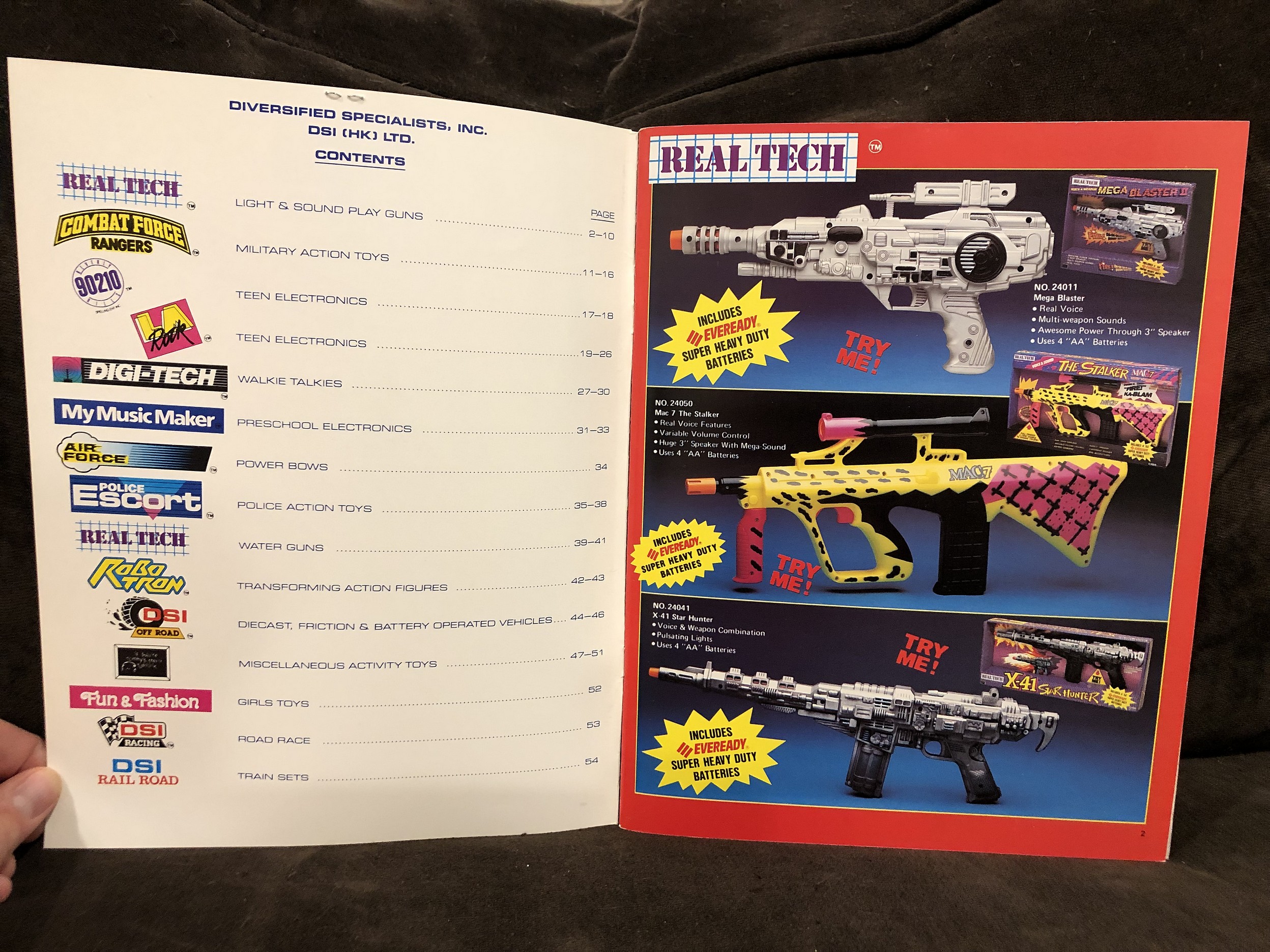 1993 Diversified Specialists, Inc. (DSI), Toy Fair Catalog Parry Game