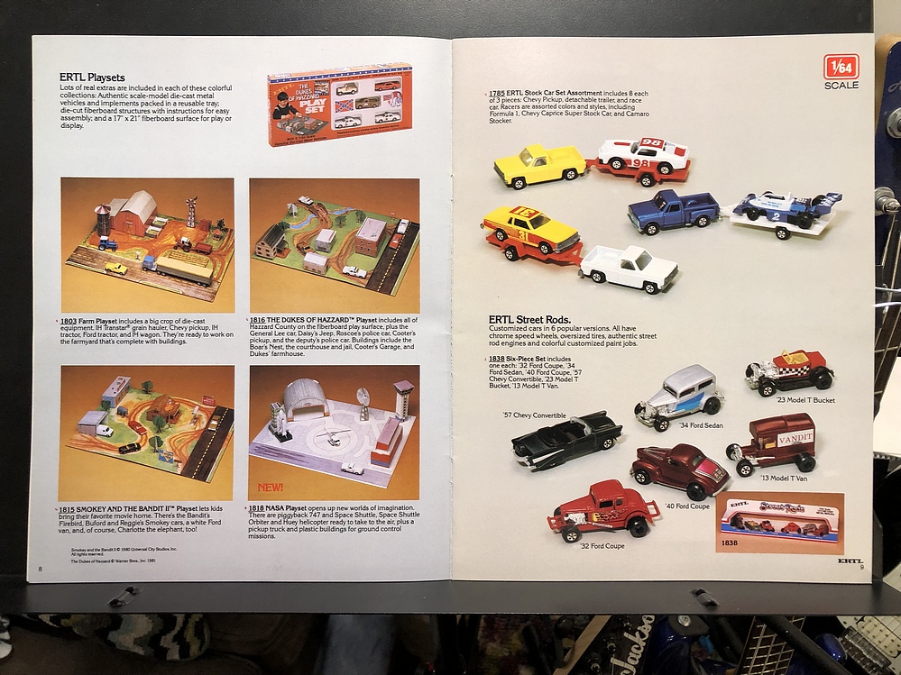 1982 Ertl DieCast Miniatures Toy Fair Catalog Parry Game Preserve