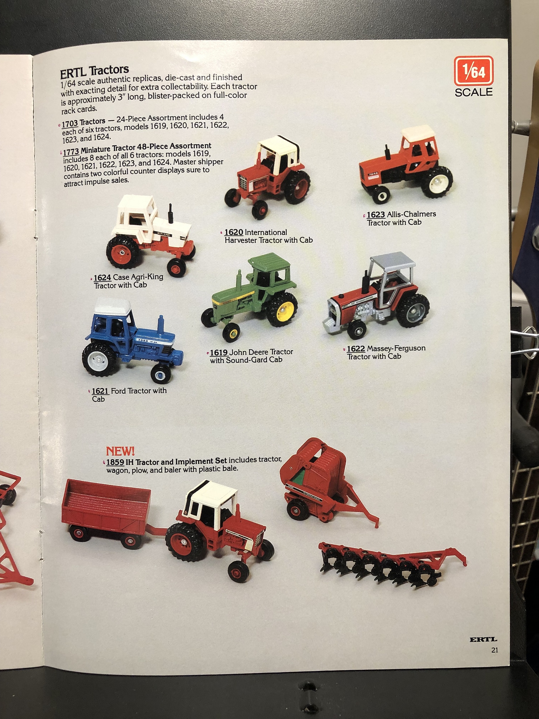 1982 Ertl DieCast Miniatures Toy Fair Catalog Parry Game Preserve
