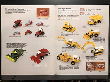 Toy Catalogs: 1982 Ertl Die-Cast Miniatures Toy Fair Catalog