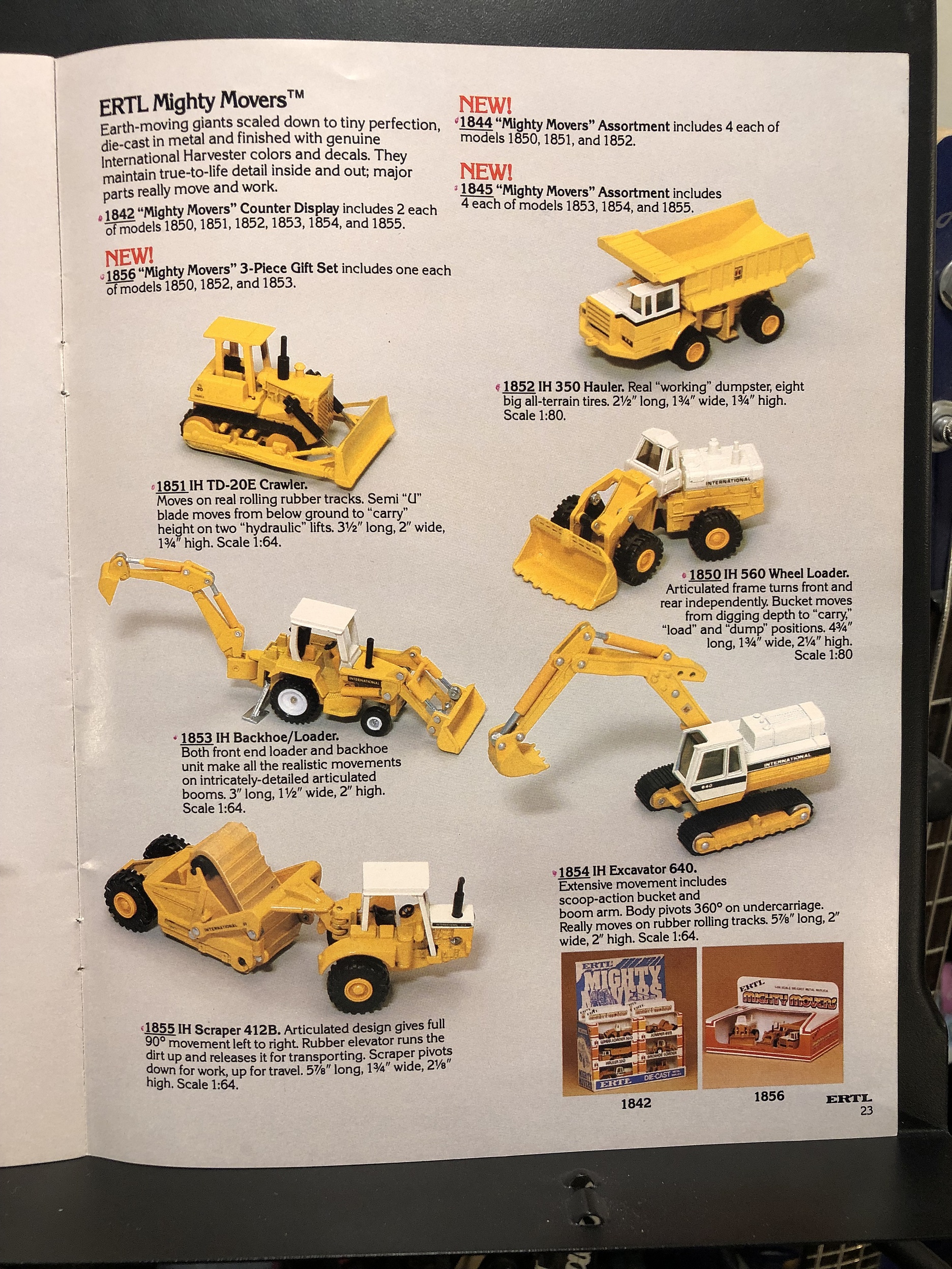 1982 Ertl DieCast Miniatures Toy Fair Catalog Parry Game Preserve