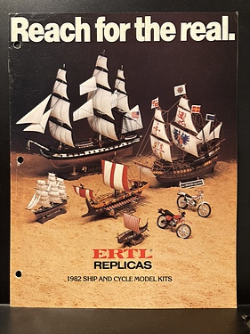 Toy Catalogs: 1982 Ertl Replicas: Ship and Cycle Model Kits, Toy Fair Catalog