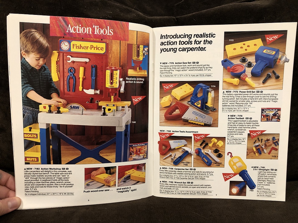 1991 FisherPrice Toy Fair Catalog Parry Game Preserve