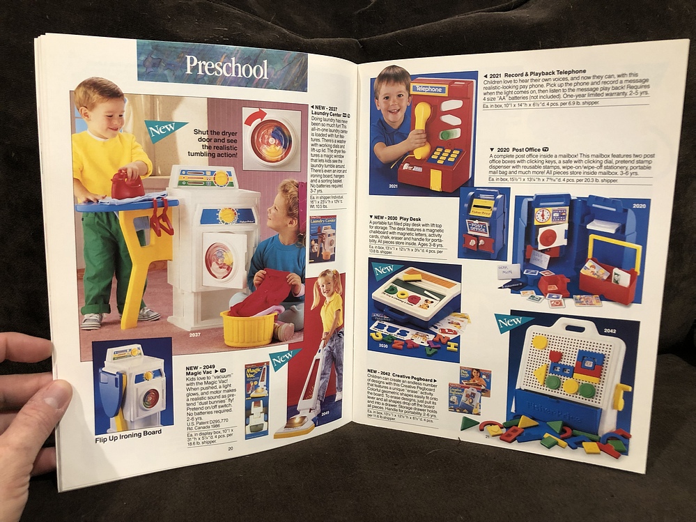 1991 FisherPrice Toy Fair Catalog Parry Game Preserve
