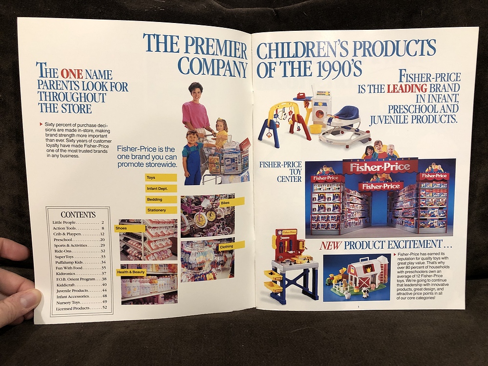 1991 FisherPrice Toy Fair Catalog Parry Game Preserve