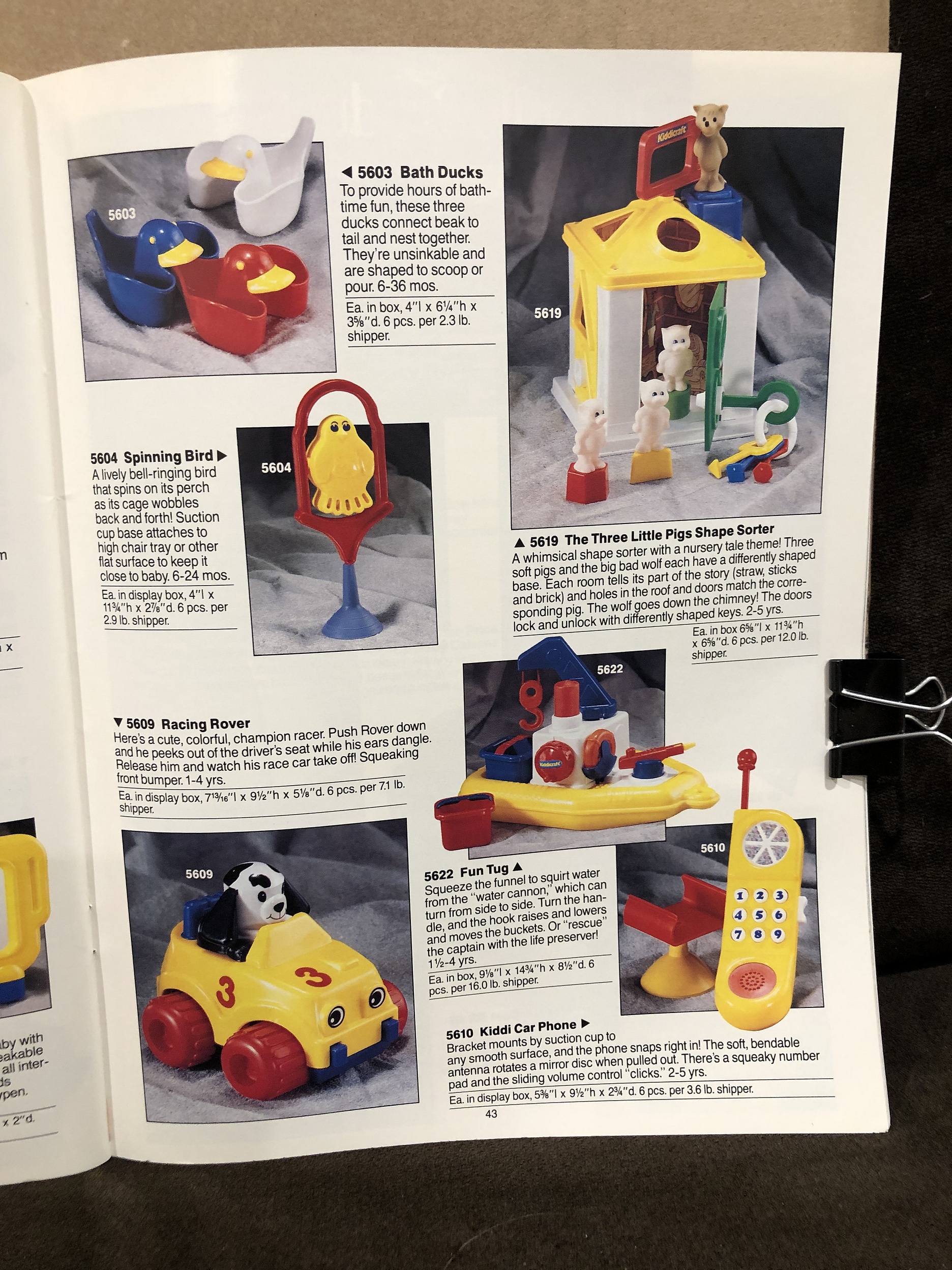 1991 FisherPrice Toy Fair Catalog Parry Game Preserve