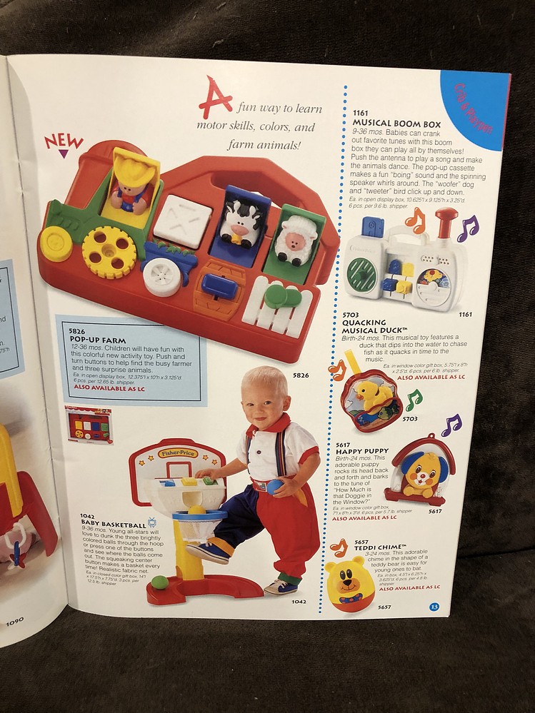 1994 FisherPrice Toy Fair Catalog Parry Game Preserve