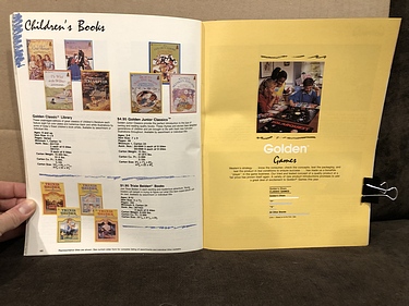 Toy Catalogs: 1988 Golden, Toy Fair Catalog