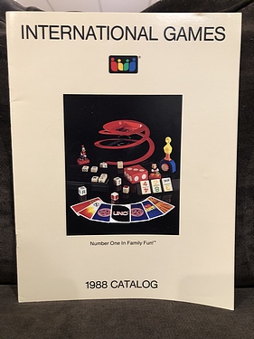 Toy Catalogs: 1988 International Games, Toy Fair Catalog