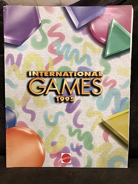 Toy Catalogs: 1995 International Games, Toy Fair Catalog