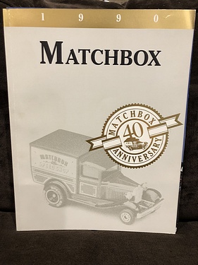 Toy Catalogs: 1990 Matchbox, 40th Anniversary, Toy Fair Catalog