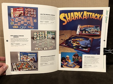 Vintage 80s Board Game Shark Attack Milton Bradley Baby Shark 