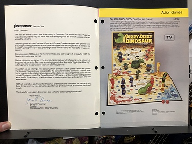 Toy Catalogs: 1987 Pressman Toy Fair Catalog