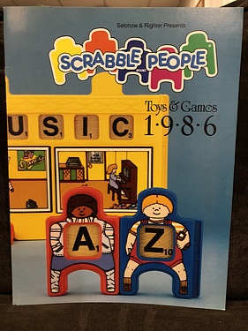 Toy Catalogs: 1986 Scrabble People Toy Catalog