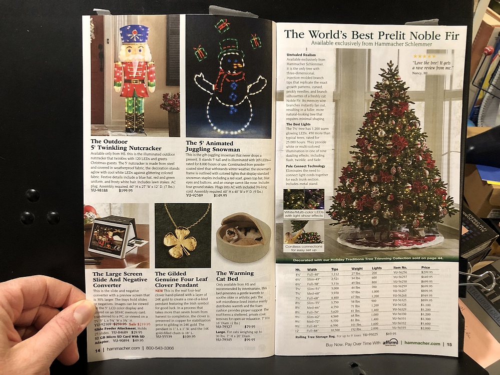Hammacher Schlemmer, 2023 Holiday Catalog Parry Game Preserve