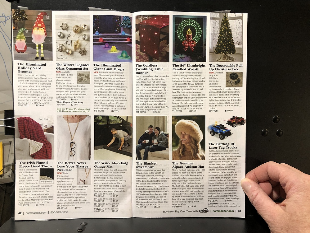 Hammacher Schlemmer, 2023 Holiday Catalog Parry Game Preserve