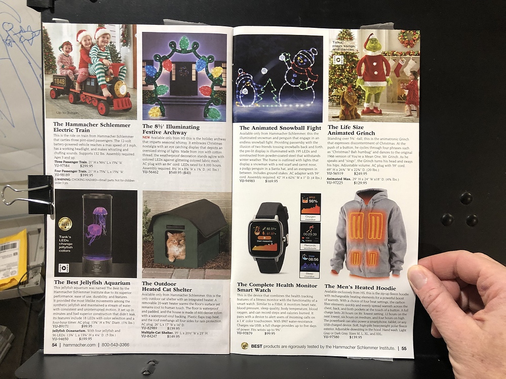 Hammacher Schlemmer, 2023 Holiday Catalog Parry Game Preserve